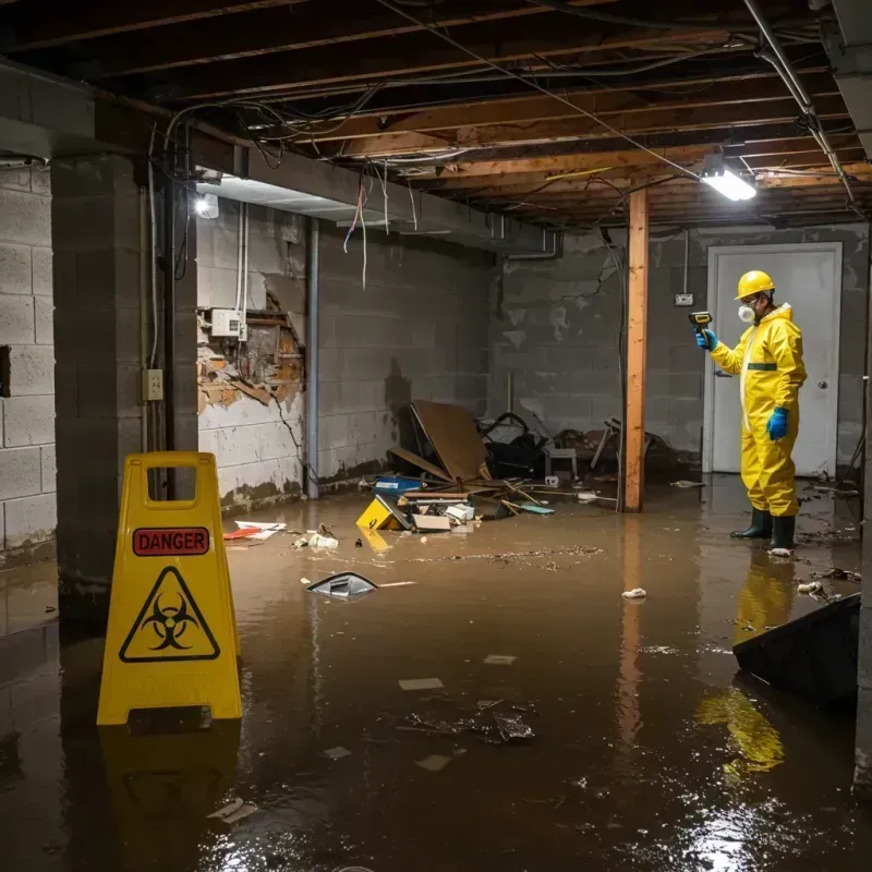 Flooded Basement Electrical Hazard in Buhl, ID Property